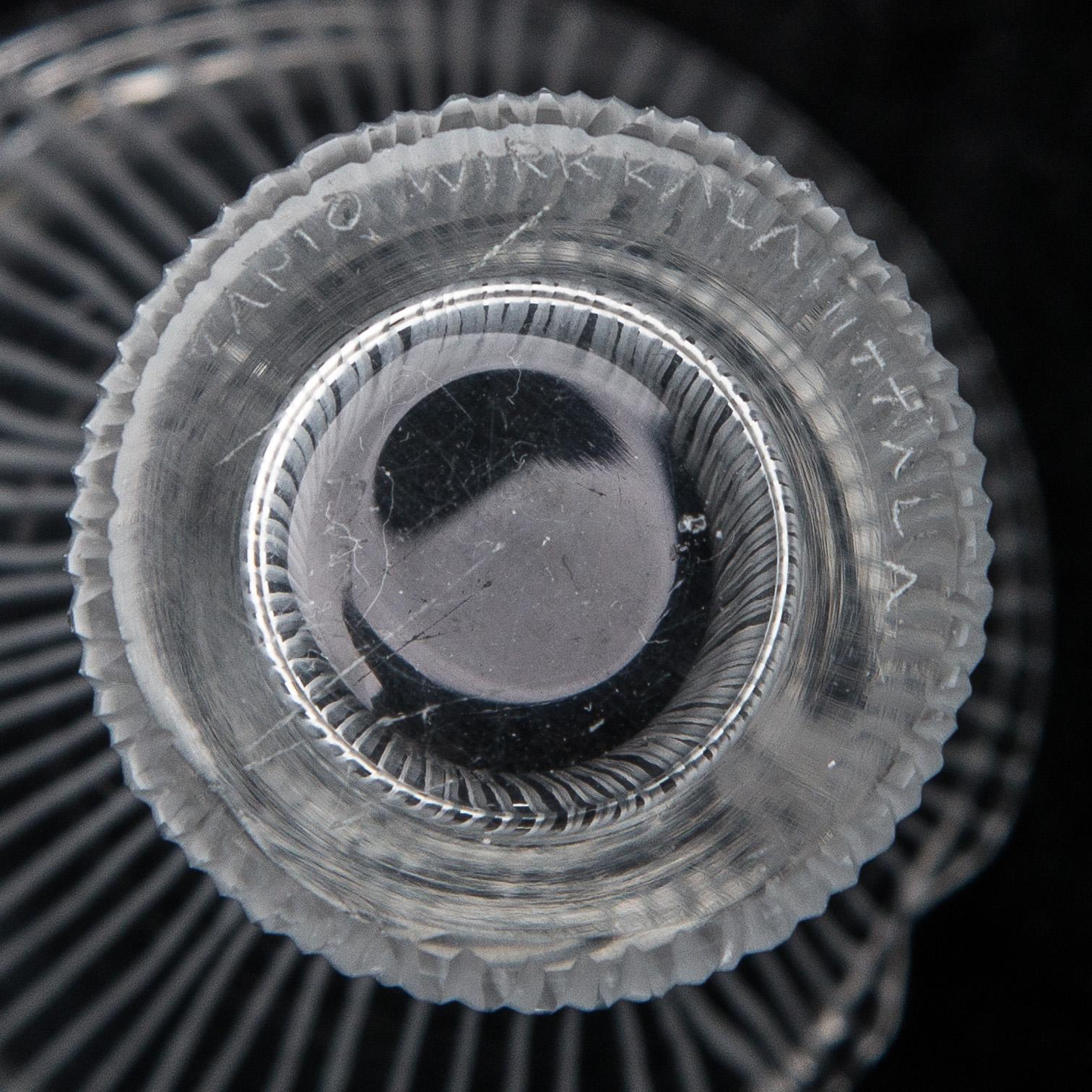 TAPIO WIRKKALA, KONSTGLAS, 2 st, signerade. Iittala. -54.