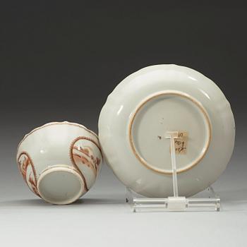 KOPP med FAT, kompaniporslin. Qingdynastin, Qianlong (1736-95).