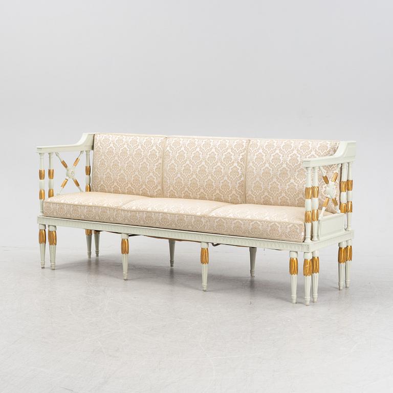 Soffa, gustaviansk stil, 1900-tal.