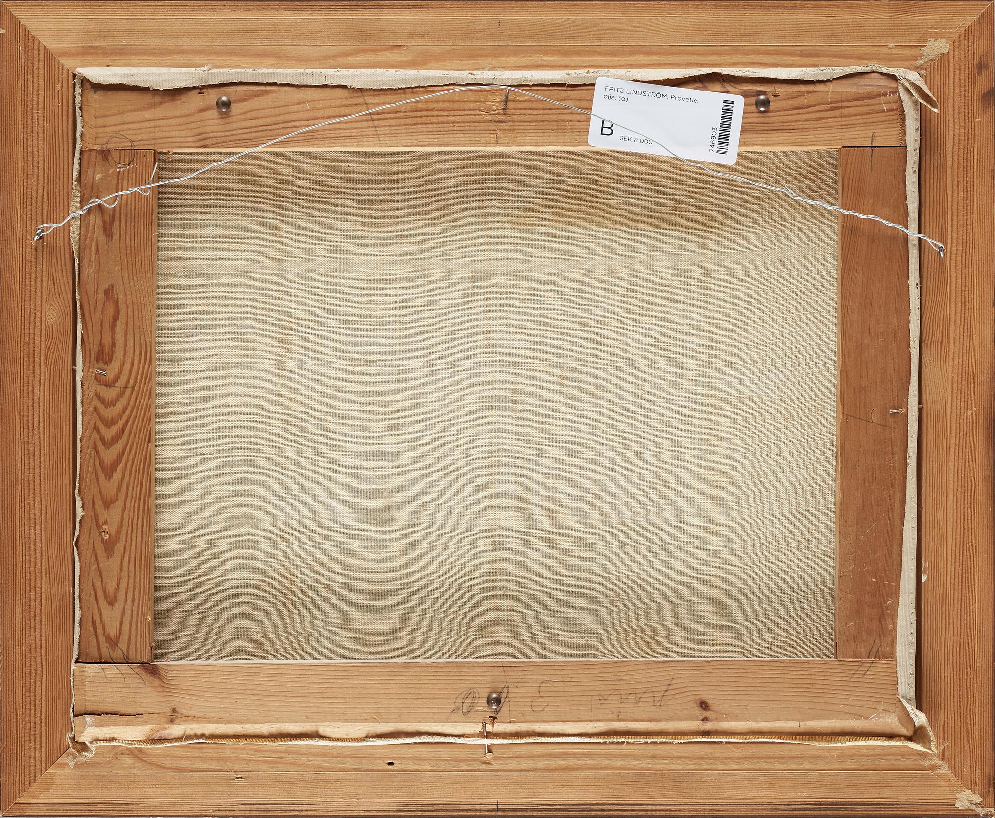 FRITZ LINDSTRÖM, olja på duk, signerad Fritz Lindström och daterad -29.