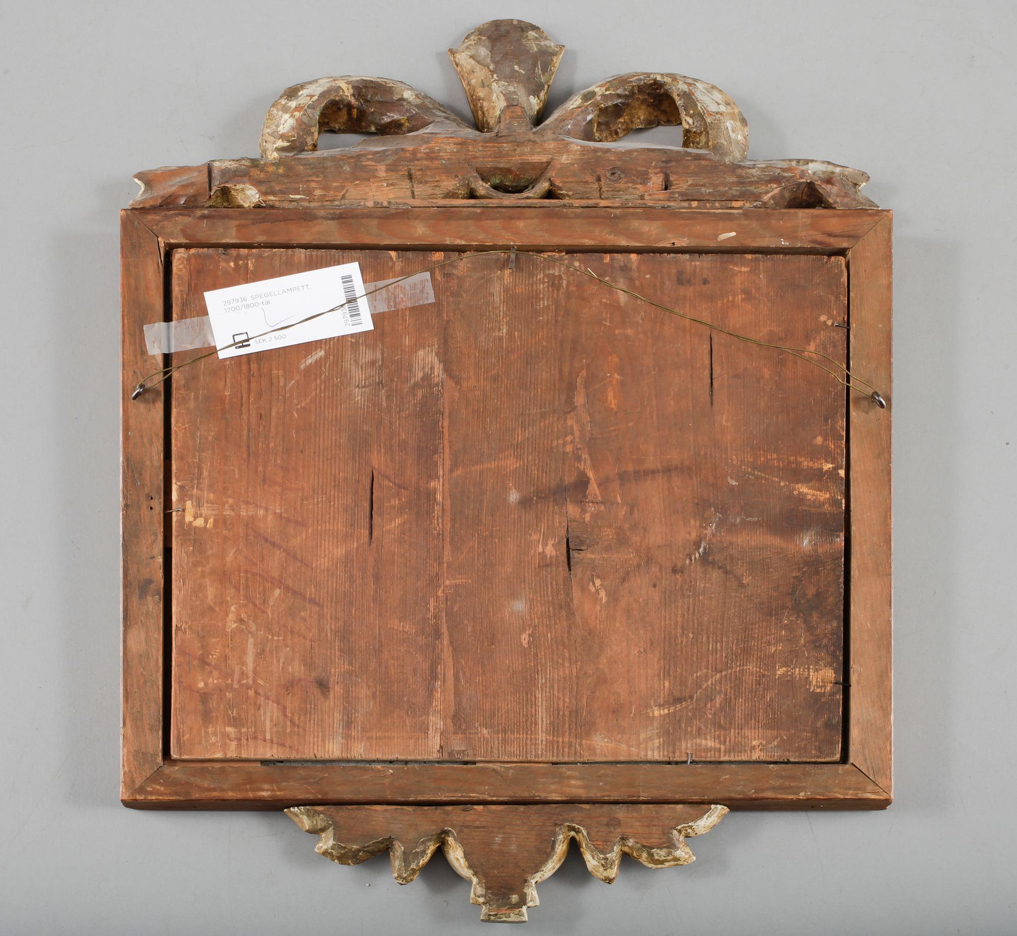 SPEGELLAMPETT, 1700-1800-tal.