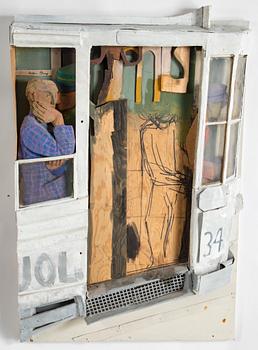 ANDERS ÅBERG, wall-sculpture/relief, signed Anders Åberg.