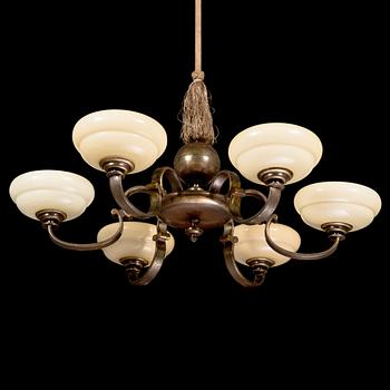 Paavo Tynell, a 1930's '1429/6' chandelier for Taito.