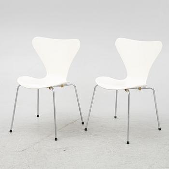 Arne Jacobsen, stolar 6 st, "Sjuan", Fritz Hansen, Danmark, 1967.