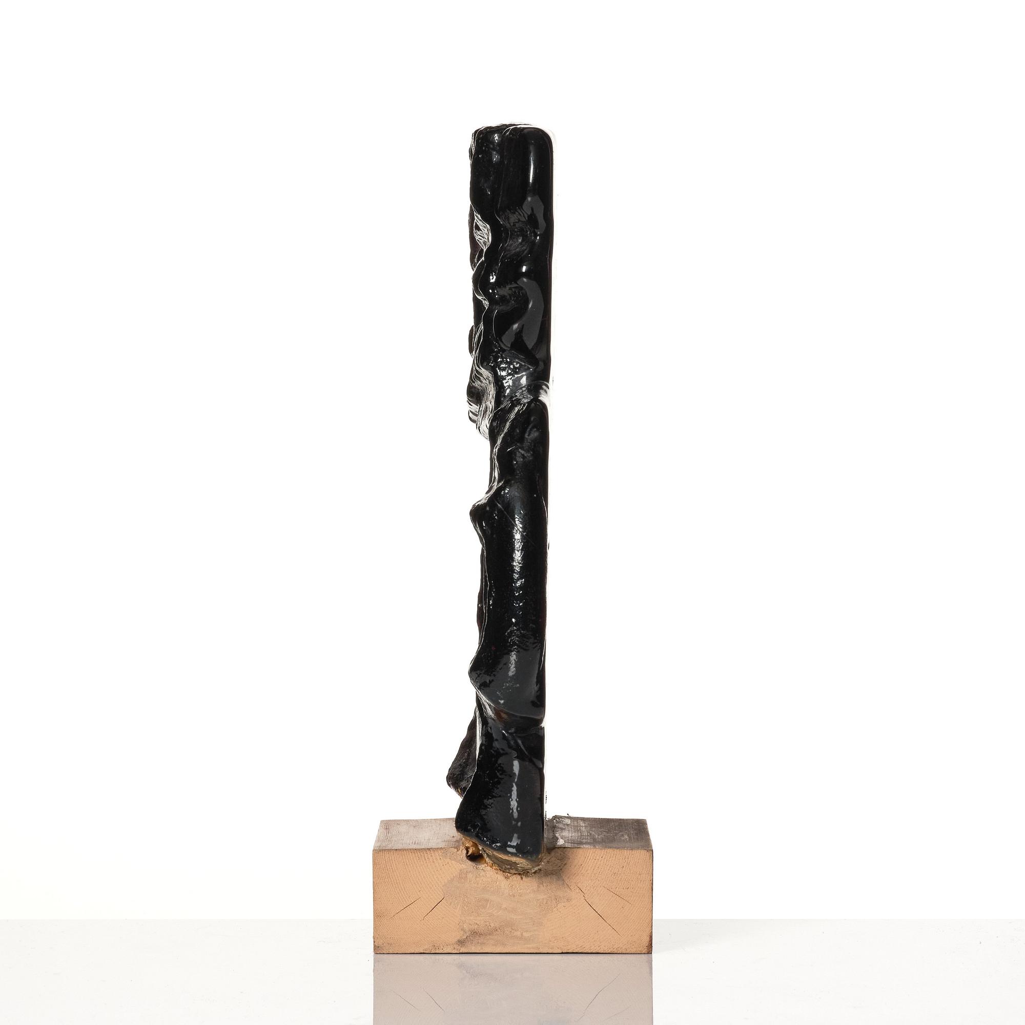 Edvin Öhrström, a unique cast purple glass sculpture, Lindshammars glasbruk, Sweden, probably 1950-60s.