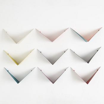 POUL CADOVIUS, "Butterfly" a set of 9 shelves, Danmark 1950-60's.