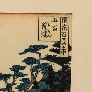 HASEGAWA SADANOBU I, färgträsnitt, 2 blad från album. Japan, 1900-tal.