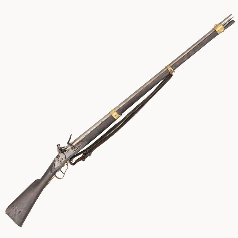 A Swedish flintlock gun 1799 pattern.