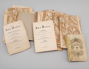 SAMLING VISHÄFTEN, ca 90 st, bl a A Lindgren & Söner, Göteborg, 1800-/1900-tal.