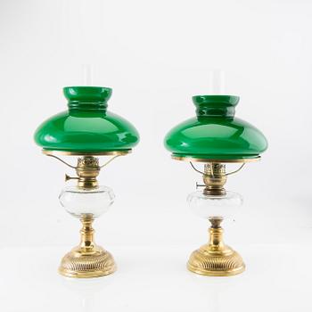 Table oil lamps, 2 pcs, early 20th century.