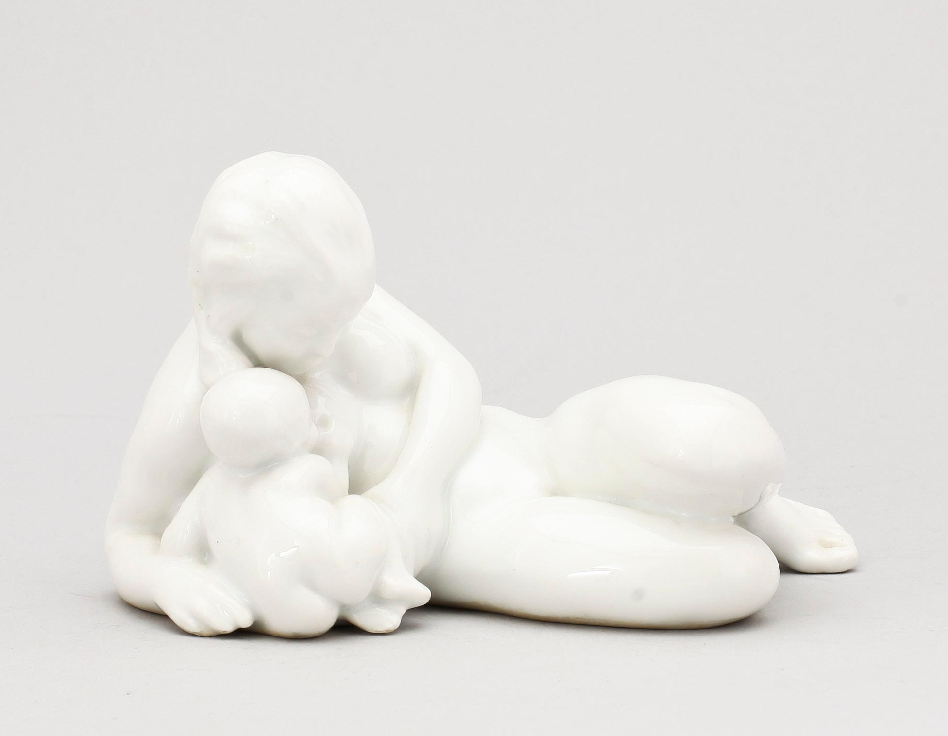 FIGURIN, porslin, Kai Nielsen, Bing & Gröndahl, signerad.