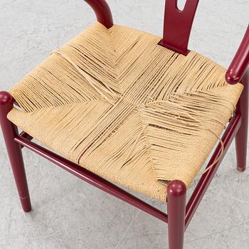 Hans J. Wegner, three  model CH-24/"Wishbone Chair", Carl Hansen & Son, Denmark.