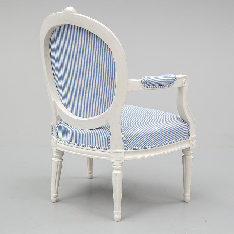KARMSTOL, av Erik Öhrmark, (Stockholm 1777-1813). Gustaviansk.