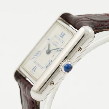 Cartier, Tank, wristwatch, 22 x 22 (29.5) mm.