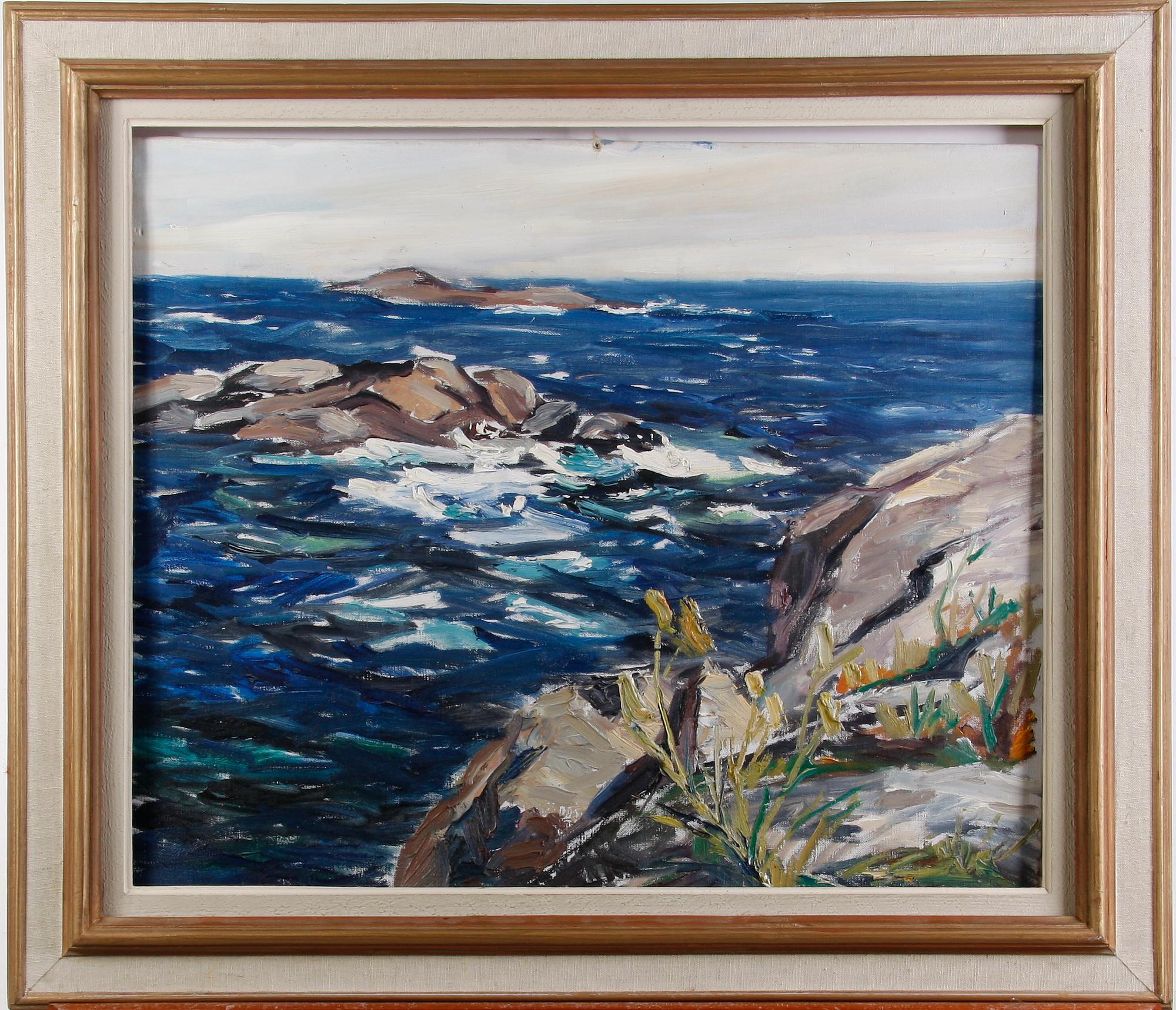 OSSLUND, ERIK. Olja på pannå. Sign.