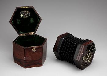 CONCERTINA, C. Wheatstone, London, England 1851.