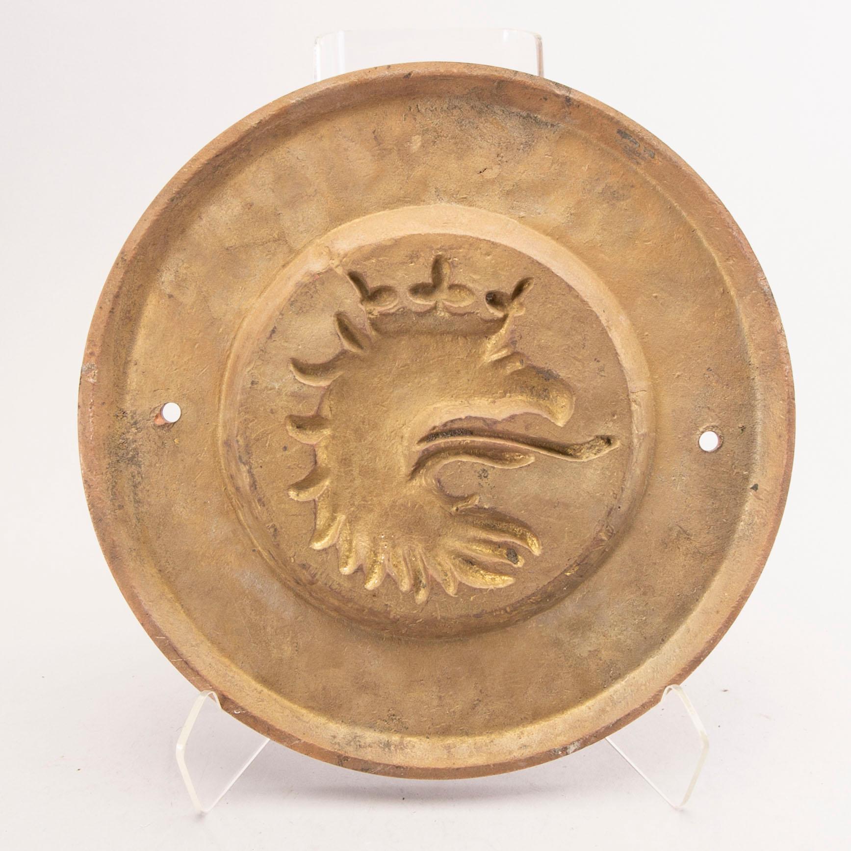 Three shipyard plates, metal, 1916 - 1954, Norway and Sweden.