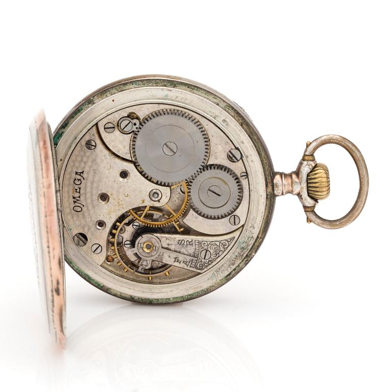 OMEGA, "Seth Nilsson, Skellefteå, IMP" pocket watch, 52 mm.