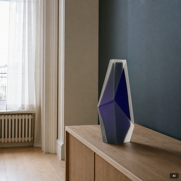 Lena Bergström, Sculpture, glass, "Skyscraper one New York", Kosta Boda, 2023.