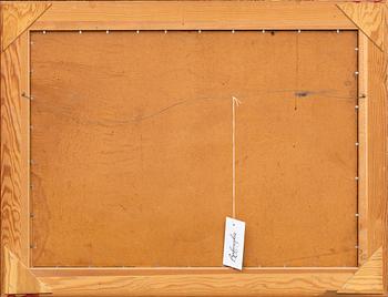 WILLIAM GISLANDER, oil on panel.