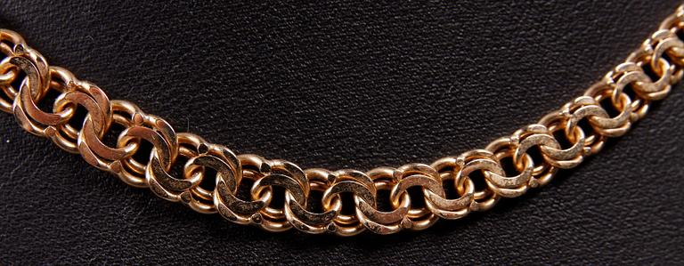 HALSBAND, guld, 14K, vikt 23 gram.