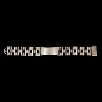 ARMBAND/URARMBAND, silver, Borgila, Stockholm 1973. Vikt ca 80 gram.