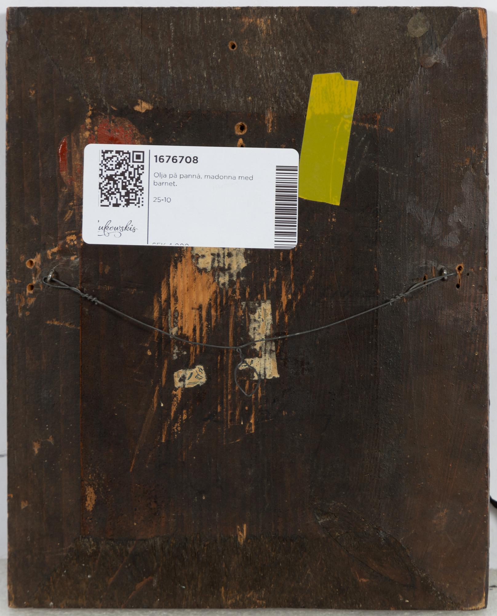 Italian school, 19th century, The Madonna and Child.