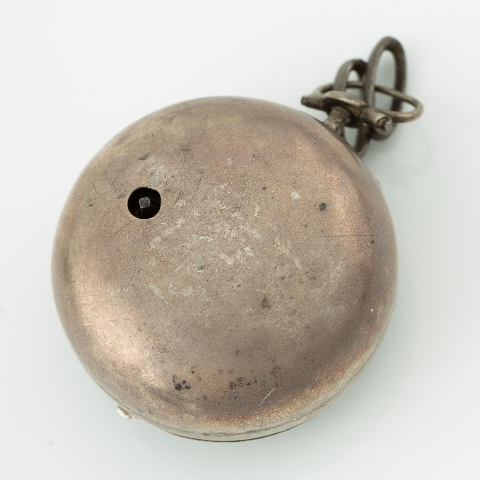 A silver double-case pocket watch by Thomas Wilson (watchmaker in London 1659-94).