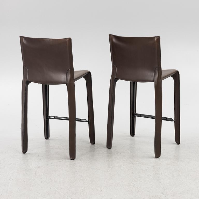 Mario Bellini, six '410 CAB' bar chairs, Cassina, Italy.