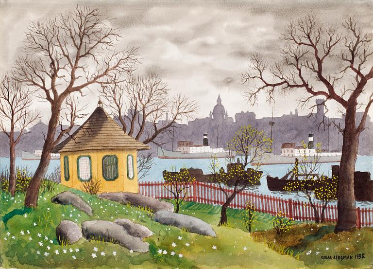 Oskar Bergman, View from Waldermarsudde , Stockholm.