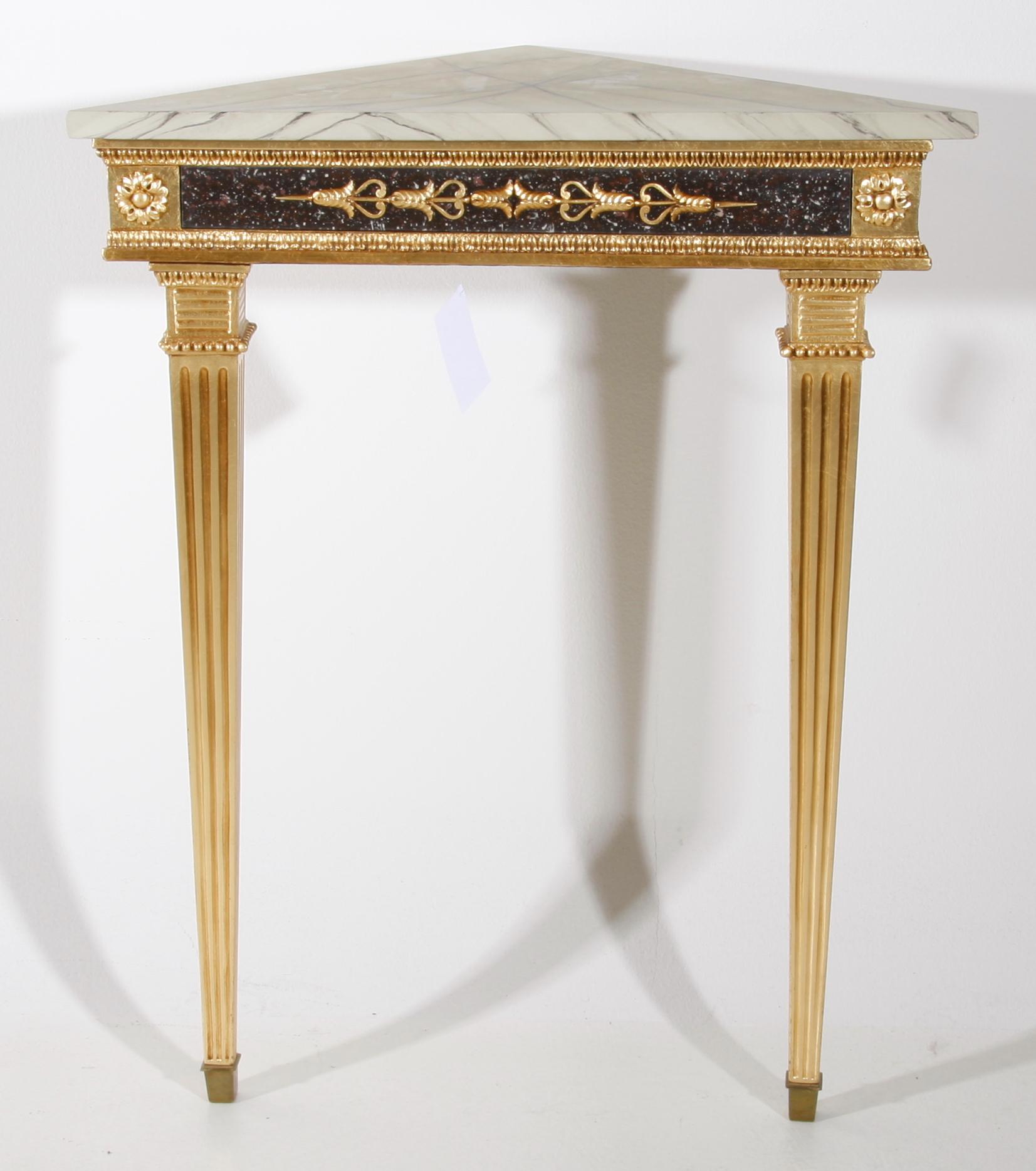 HÖRNBORD, sengustaviansk stil, 1800/1900-tal.