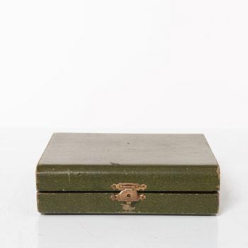 Ostrich forks, 12 pcs, silver 800, 20th Century.