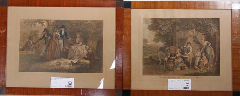 GRAFISKA BLAD, 4 st. England 1800-tal.
