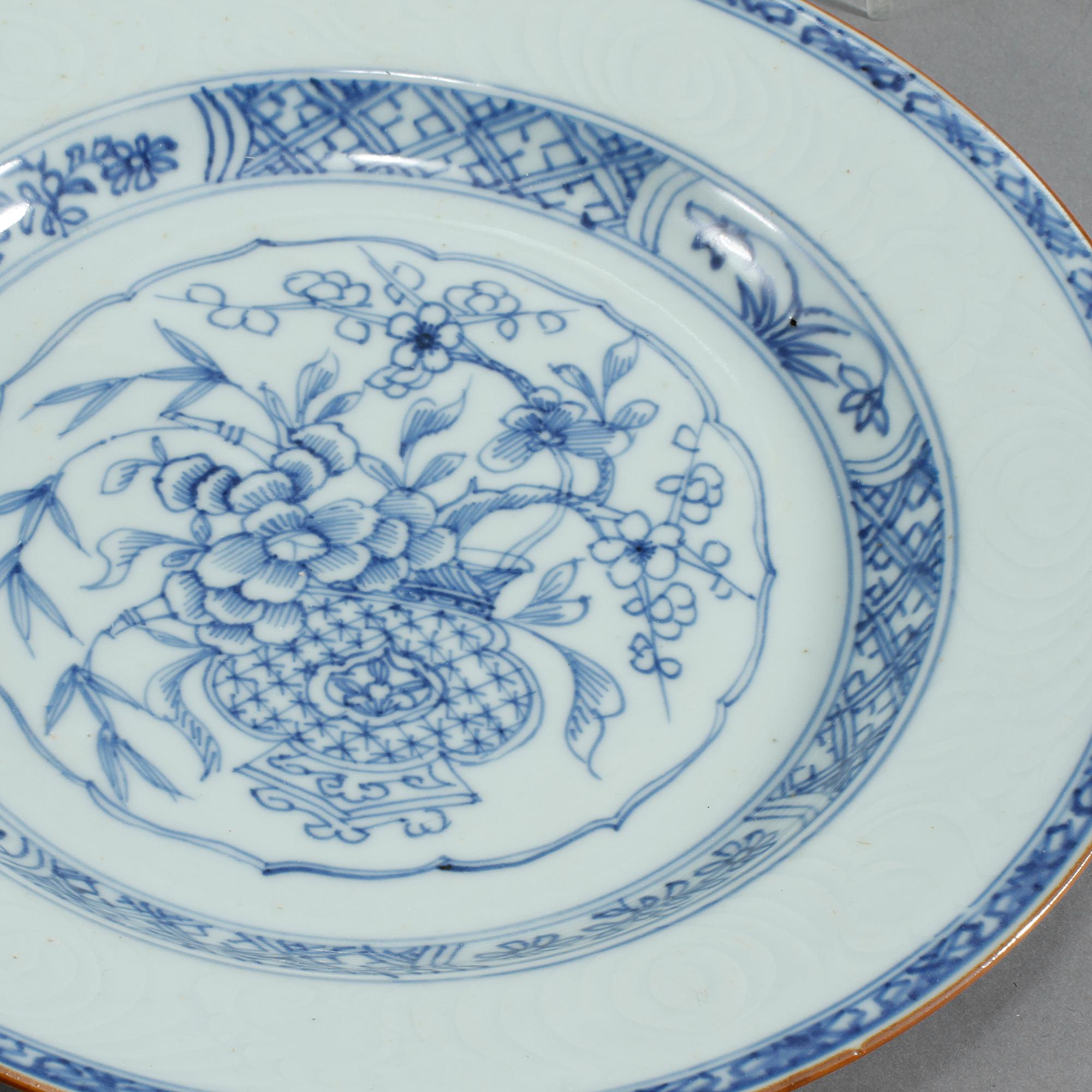 TALLRIKAR, 12 st, porslin, Kina, 1700-tal.