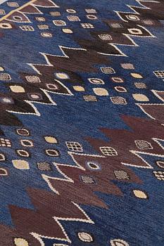 Barbro Nilsson, A CARPET, "Snäckorna", flat weave, ca 278 x 191,5-194 cm, signed AB MMF BN.