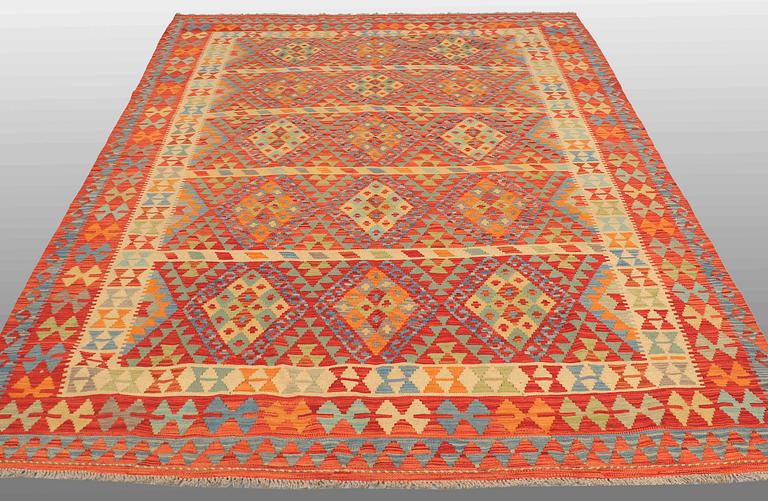 A CARPET, kilim, around  308 x 207 cm.