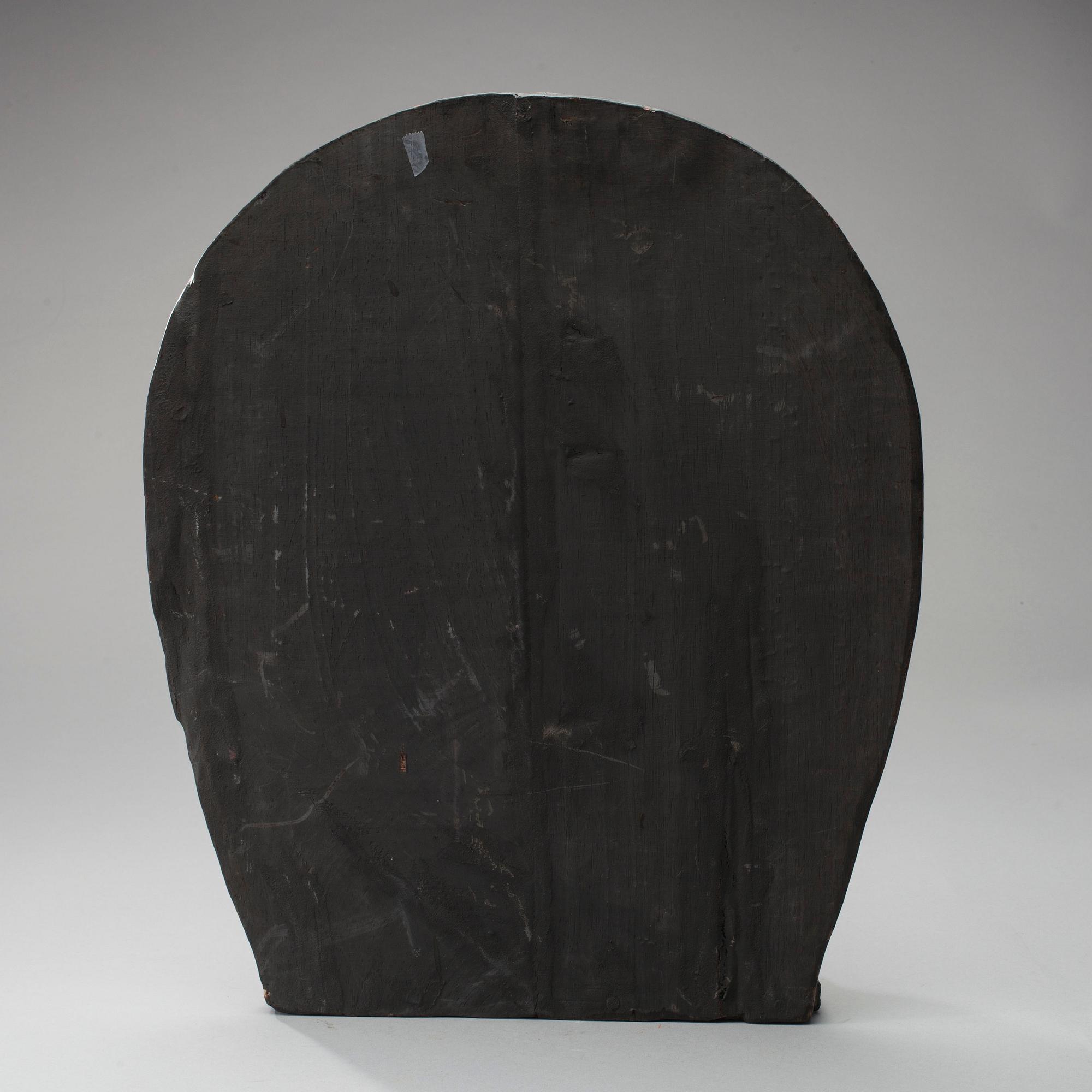 SKULPTUR, målat trä, Tibet 1900-tal.