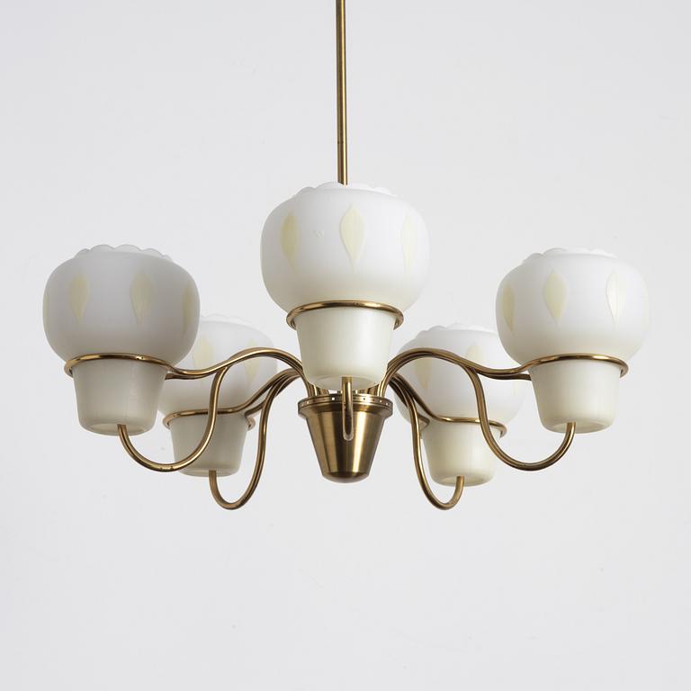 A Swedish Modern ceiling lamp, 1940s/50s.