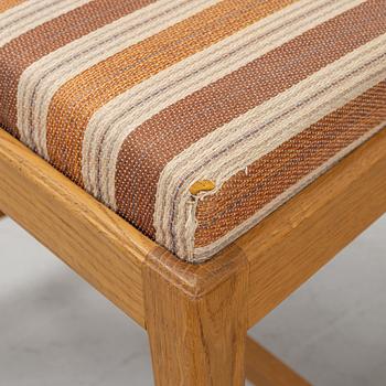 Carl Malmsten, eight 'Ambassadör' chairs, Åfors Möbelfabrik.