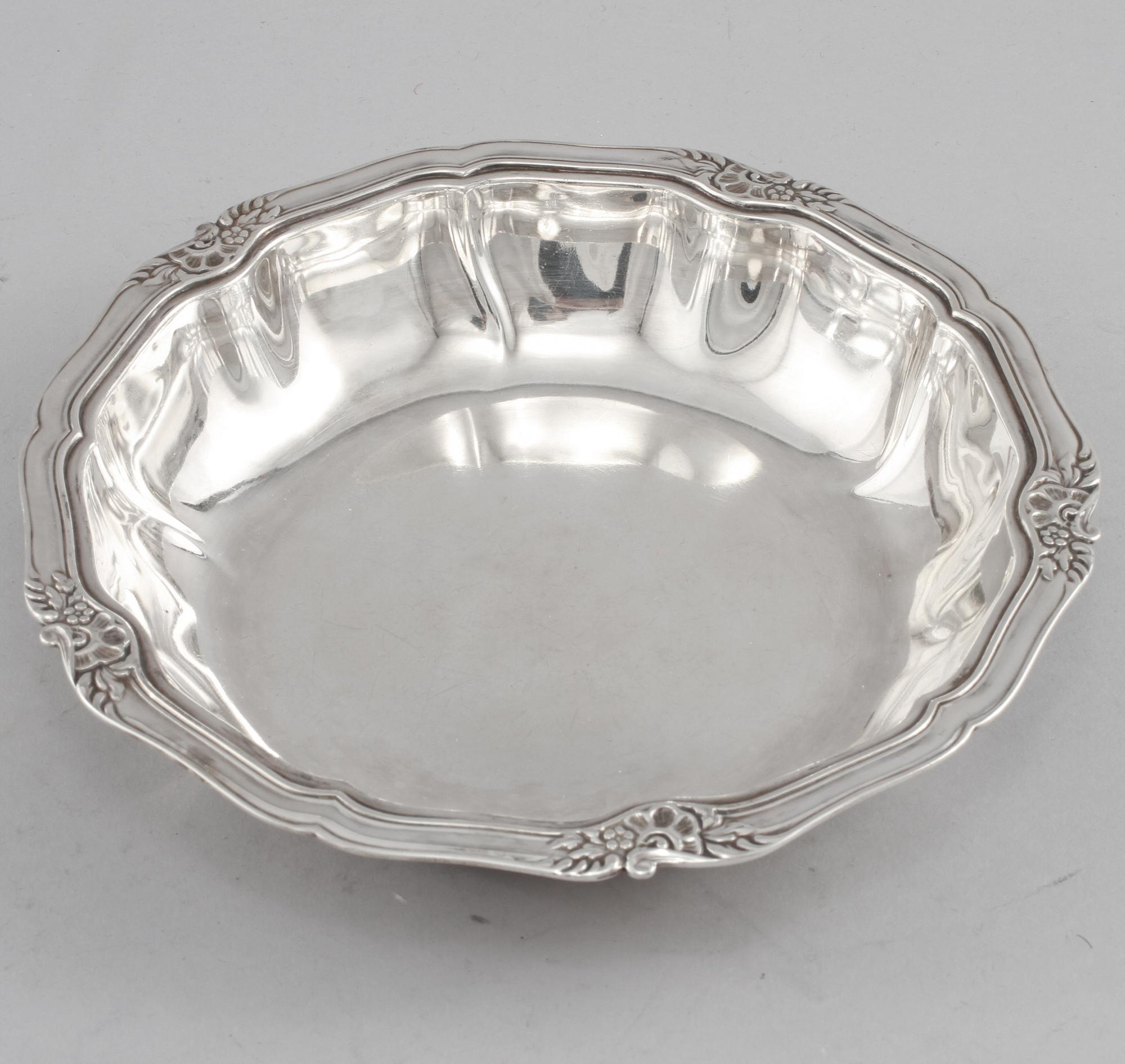PARTI SILVER, 7 delar, silver, delvis Danmark, 1900-tal. Vikt 505 g.