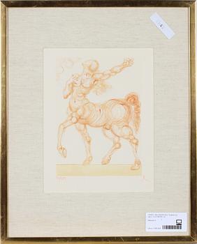 SALVADOR DALI, färgetsning, sign o numr 96/150.