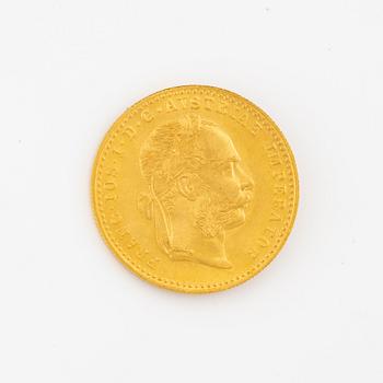 Gold coin, Austria-Hungary, 1 Ducat, 1915.