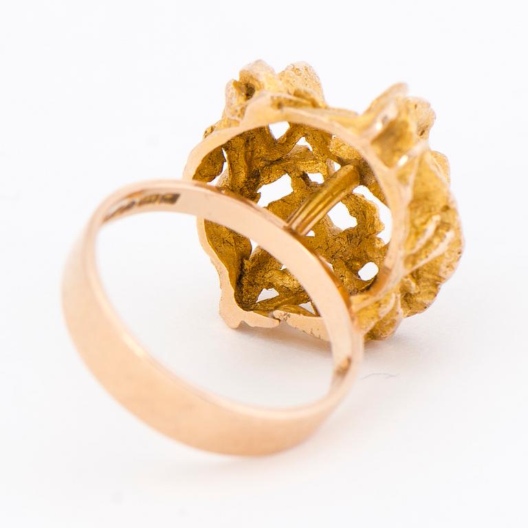 A BJÖRN WECKSTRÖM RING, 14K gold. Lapponia 1969.