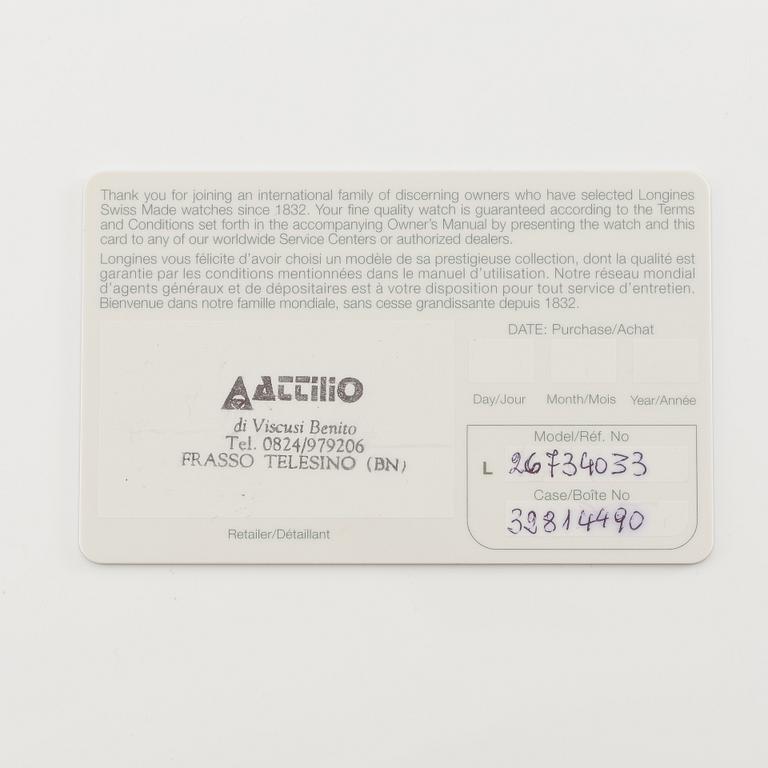 Longines, Master Collection, chronograph, wristwatch, 40 mm.