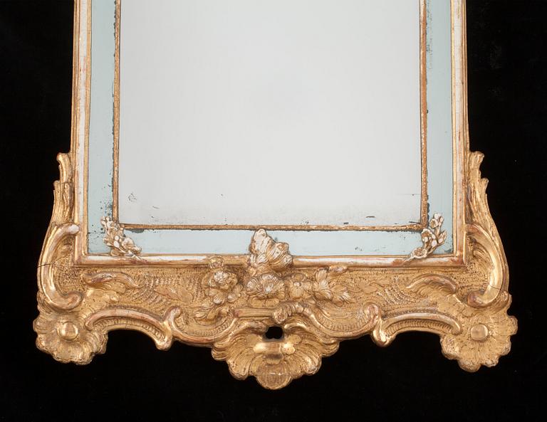 A Swedish Rococo 18th century mirror.