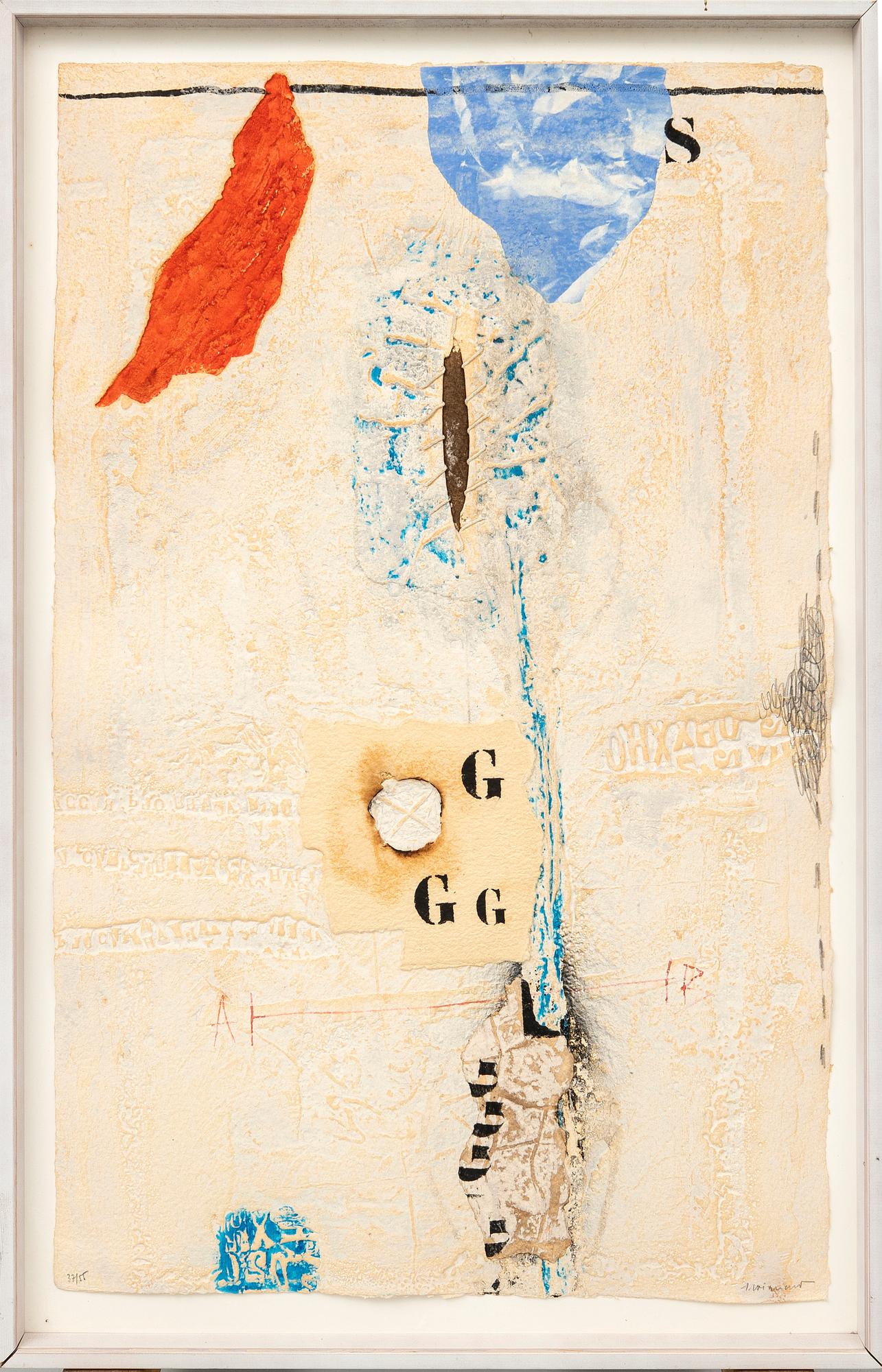 "Verticalité bleue", 1981.