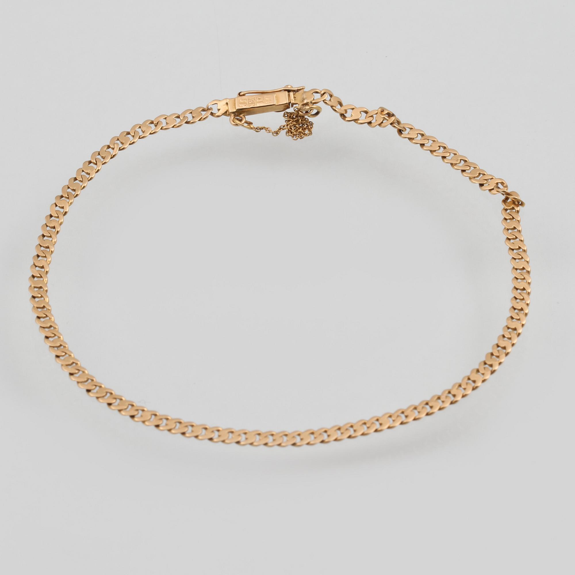 ARMBAND, 18K guld, John Pettersson, Stockholm, 1930. Vikt  2,9 gram.