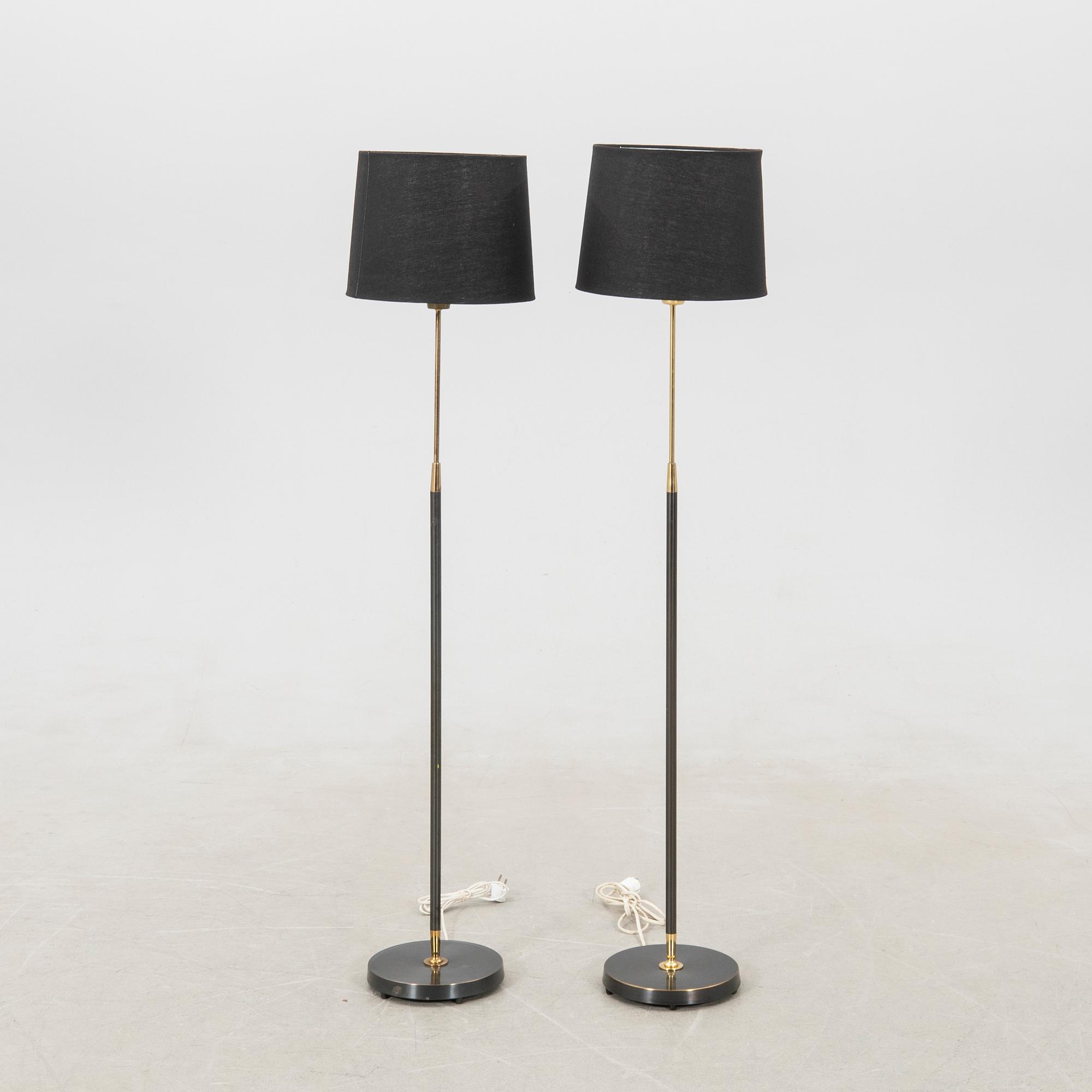 Floor lamps, a pair model 7061, Falkenbergs Belysning 1960s.