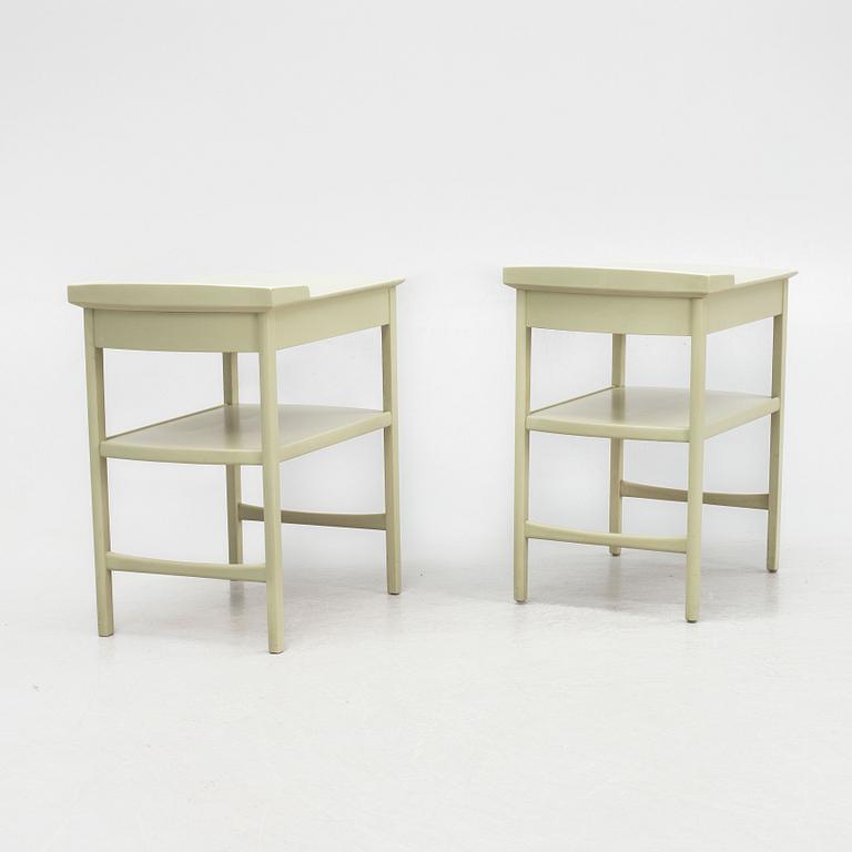 Carl Malmsten, a pair of bedside tables, "Birgitta", Bodafors, second half of the 20th century.