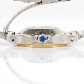 ARMBANDSUR, Santos de Cartier, stål och förgyllt stål.